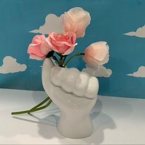 White Ceramic Hand Decor